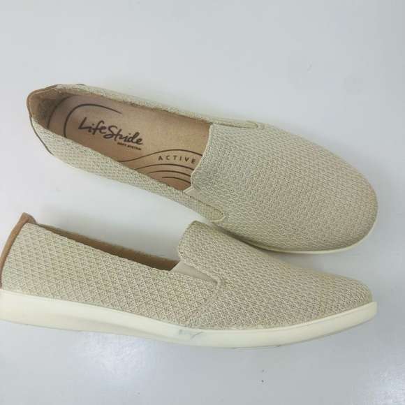 Life Stride Shoes - LifeStride Beige Slip-On Shoes